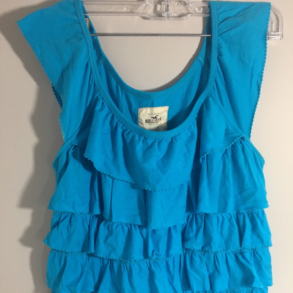 Vintage Hollister Summer Layered Top Blue